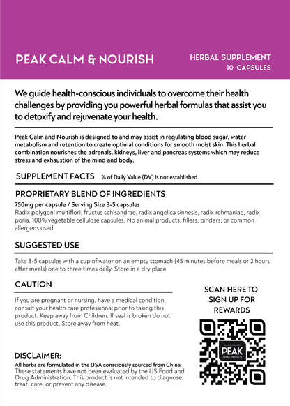 Peak Calm & Nourish